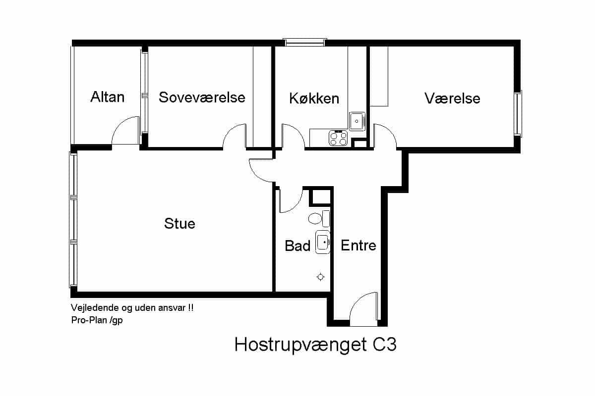 Ledig lejlighed på Hostrupvænget i Hobro